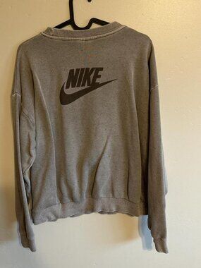 Nike grey/brown crewneck sweatshirt size small in...